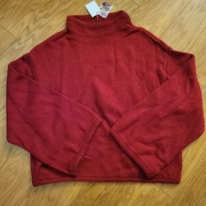 Anne Klein Knit Cropped Sweater, NWT